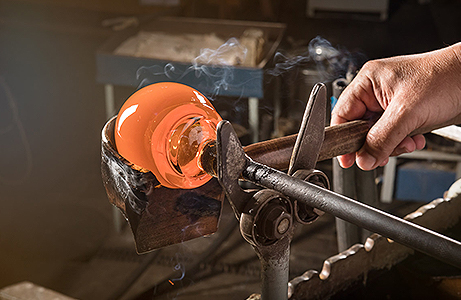 High temperature resistance of glass