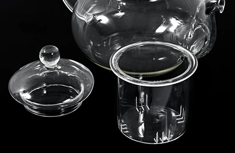 Heat Resistant glass teapot features
